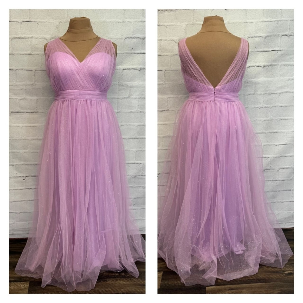NWOT Long Formal, Davinci Prom 60501 Orchid Size 8